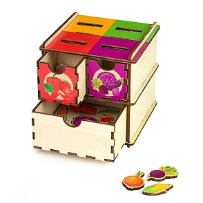 Сортер деревянный – Овощи (Paremo, PE720-103)